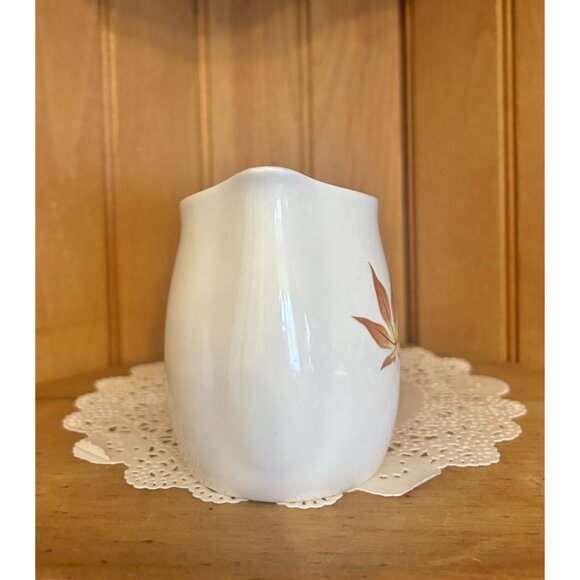 Vintage Franciscan Whitestone Ware USA Autumn Leaf Creamer Jug Twice Nice Patter - Picture 5 of 7
